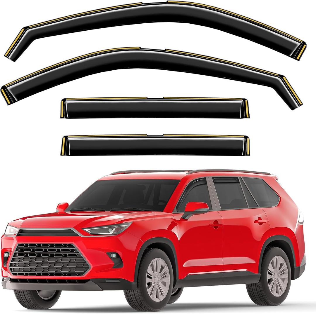Window Visors Rain Guards for Toyota Grand Highlander 2024-2027