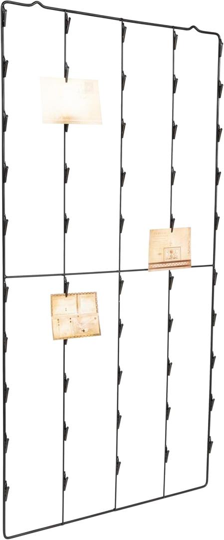 Creative Co-Op Metal Photo/Card Holder with 3 Postcards