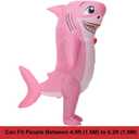 Inflatable Shark Costume Adults Inflatable Costume Shark Blow Up Suit Halloween Costume, Large:4.9ft to 6.2ft