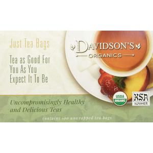 Davidson's Organics, Irish Breakfast, 100-count Unwrapped Tea Bags (EXP 08/06/27)