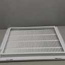 EZ-FLO 16 x 20 Inch (Duct Opening) Return Air Vent Cover for Wall or Ceiling, Solid Steel Return Air Filter Grille, HVAC Vent Cover, White, 61631