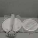 Two Tiered Tray Stand, White Tiered Decorative Tray for Vintage Decor, Round Wooden Serving Tier Tray(White)