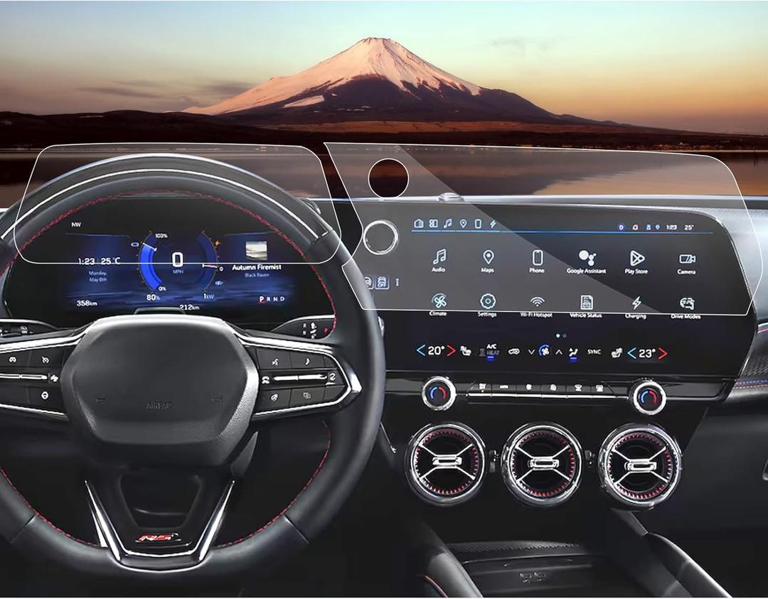 SXCY [4PCS Nano for 2024 2025 2026 Chevrolet Blazer EV Screen Protector 2024 2025 2026 Blazer EV Accessory Touch Display Screen Protector[17.7 Inch+11 Inch]