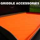 Caketime 22" Silicone Mat for Blackstone Griddle Accessories Grill Top Cover Waterproof Protecting Surface Indoor Outdoor Home Decor Smoker Cooking Kitchen Chef Egg Gadgets Maintain Reusable