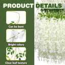 Alotiki Wisteria Hanging Flowers,108 Pack Fake Hanging Flowers,Wisteria Artificiales Garland for Home Wedding Arch Floral Party Garden Ceremony Outdoor Decor,3.6 Feet Long(108,White)