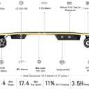 A1 Electric Skateboard with Remote, Rang Up to 17 Miles/24, 8 Ply Canadian Maple, Smooth Breaking, Suitable for Younger Beginners