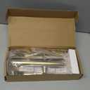 Storm Door Handle Accessory Set fit Pella Storm Door Handle Replacement Part, with Key and Lock Cylinder, Mortise Lock Not Included (Polished Gold)