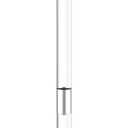 HMYHUM Acrylic Drink Table for Small Spaces, 10" L x 10" W x 21.3" H, Drink Side/End Table for Living Room, Round, Easy Assembly, Clear