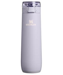 STANLEY Flowstate Spring Bottle | Leakproof Water Bottle with Carry Strap & Flip-Top Locking Lid | Insulated Stainless Steel | Fits Most Cup Holders | BPA-Free | 20 oz | Purple Dust