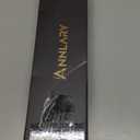 Annlary Hair Straightener 1 Inch Flat Iron and Curler 2 in 1 Titanium Ceramic Ionic Dual Voltage Straightener with Heat-Resistant Silicone, for Less Frizz, Shinier & Smoother (Black/Rose Gold)