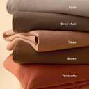 Bedsure Coffee Duvet Cover King Size - 3 Pieces Prewashed Cotton-Like Extra Soft Bedding Set, Includes 1 Duvet Cover 104x90 Inches with Zipper Closure & 2 Pillow Shams, Comforter Not Included