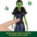 Mattel Universal Pictures Wicked: for Good Singing Elphaba Fashion Doll with Removable Outfit, Inspired by The Movie, Sings for Good in English, Floor Length