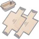 2 pack Silicone Bread Loaf Pan Liners, Nonstick and Reusable Bread Pan Mat. Loaf pan liners for baking bread, 9x5, Silicone bread sling for loaf pan