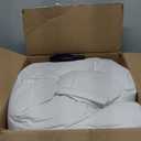 Serta Goose Feather Down Fiber Cotton Comforter King Size - 100% Cotton Duvet Insert - Hotel Luxury Hypoallergenic Bedding Comforter All Season Medium Warmth 106 x 90 Inch White