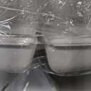 Plasticpro 6 Sectional Round Plastic Serving Tray/Platters White & Silver Pack of 8