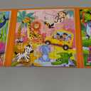 QUOKKA Magnetic Puzzles for Kids Ages 4-6 - 36 Pieces Sudoku Toddler Puzzles Ages 2-4 - Travel Games for Kids Ages 3-5 - Animal Jungle Sea Toddler Travel Toys - Car Airplane Road Trip Games