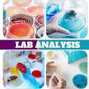 Ashmacdo 60 Pcs Plastic Petri Dishes with Lids, 90 x 15 mm Deep Sterile Petri Dishes with 60Pcs Biohazard Stickers for School Halloween Science Experiment Biological Party Supplies