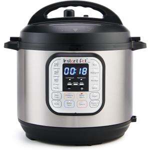 Instant Pot Duo 7-in-1 Electric Pressure Cooker, Slow Cooker, Rice Cooker, Steamer, Saut, Yogurt Maker, Warmer & Sterilizer, Includes App with Over 800 Recipes, Stainless Steel, 8 Quart
