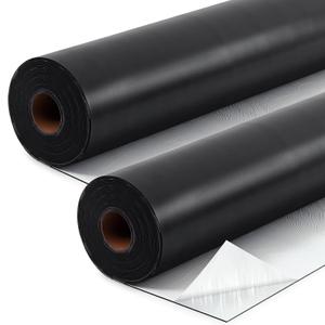 Pushglossy 2 Roll EPDM Rubber Roofing Membrane 50 Mil, 39" x 20 Ft, Black