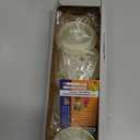 Joyclub 4 Pack Acrylic Lids for 16 oz Glass Cups with Bamboo Lids and Straws Reusable Iced Coffee Cup Beer Can Drinking Glasses for Smoothie Whiskey Boba Soda Tea Gift (Cream White)