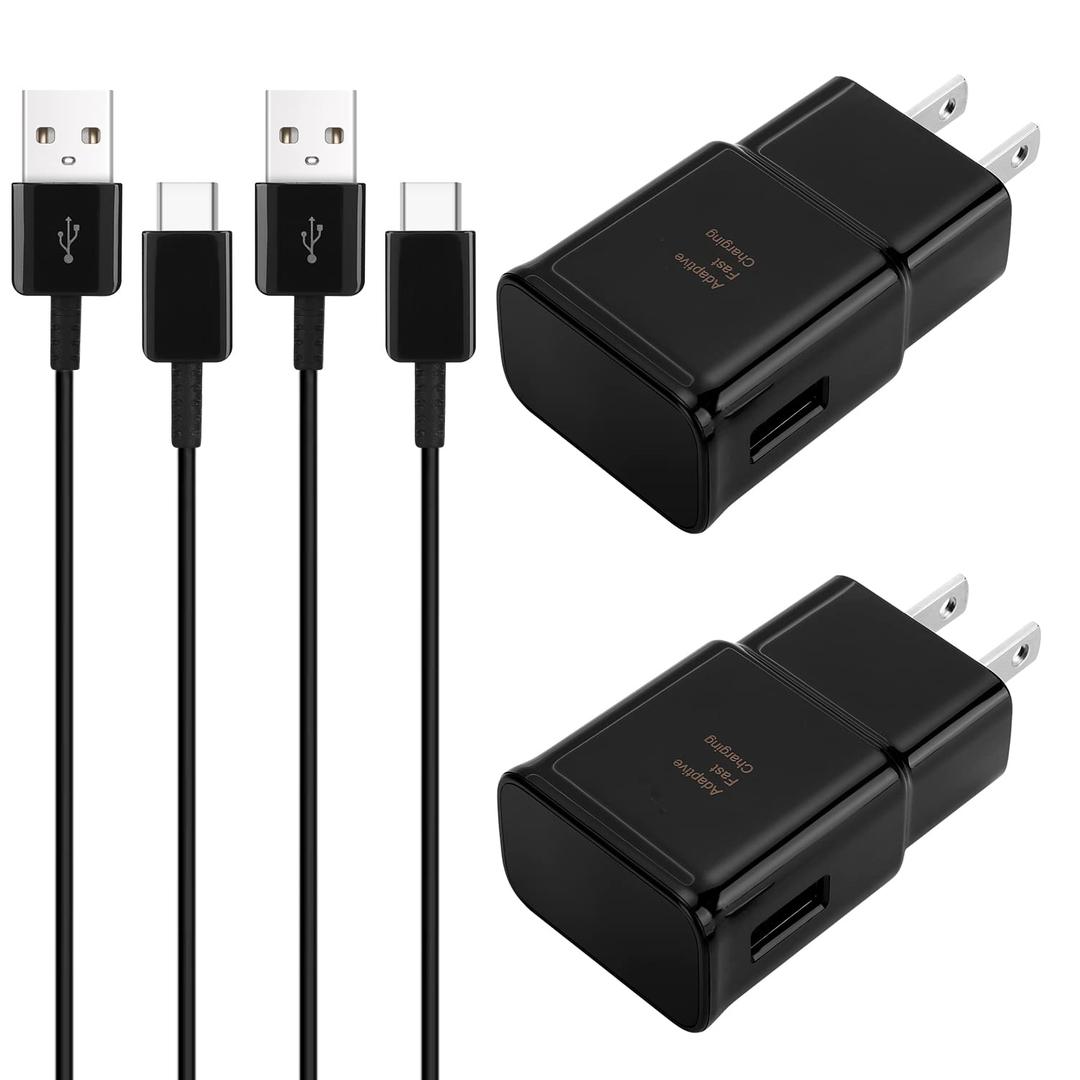 Type C Charger Fast Charging,Android Phone Charger Block with USB C Charger Cables 10Ft & 12Ft for S26/S25/S23/S22/S21/S20/S10/S10 Plus/S10E/S9/S8/S21Ultra/S22+/S22 Ultra/Note 8/9/10/20