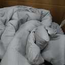 CozyLux Queen Comforter Set - 3 Pieces Light Grey Soft Luxury Cationic Dyeing Queen Comforter for All Season, Light Gray Breathable Lightweight Fluffy Bedding Sets with 1 Comforter and 2 Pillow Shams