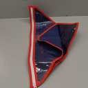 Kajaia 2 Pieces Vinyl Memorial Flag Display Bag with Zipper Lightweight Easy Storage Memorial Day Burial Folded Flags Plastic Bags Triangle Holders for American Veterans Funeral 5' x 9.5'