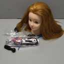 26"-28" Mannequin Head Styling Mannequin Head for Hair Styling and Free Table Stand Training Head Manikin Cosmetology Doll Head with Long Fiber Hair Hairdresser Practice Head for Stylist (#27)