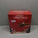 8.5FT Christmas Inflatables Santa Claus Helicopter Decoration - Blow Up Weatherproof IP44, Built-in LED Lights, Indoor/Outdoor Yard & Garden Lawn Decor with Elf & Gift Box (Winter Holiday Xmas)