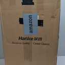 Hanke 24 Inch Luggage Suitcases With Spinner Wheels Lightweight PC Hard Shell Rolling Suitcase With Travel Lock,Checked-Medium 24-Inch(Jet Black)