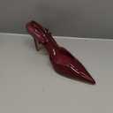 Closed Toe Slingback Heels Women Pumps Strappy Pointed Toe Stiletto Heels for Women Wedding Party Dress Shoes (9, Burgundy Patent)