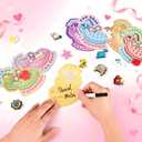 2 x Valentines Day Cards for Kids, 36 Cards with 72 Shoe Charms for Boys Girls Valentines Day School Classroom Exchange Gifts