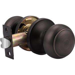 Probrico Colonial Style Door Knobs Door Locks (Passage, Oil Rubbed Bronze)