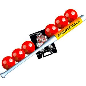 Plastic Baseball Combo Starter Set Including 6, Strike Zone, Sweet Spot Bat Sleeve, and Pitching Guide (Limited Edition)