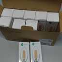 Raheem E14 LED Bulb, Dimmable, 110v 300 Lumens 2700k 40w Equivalent, Best Replacement for Halogen and Incandescent Bulb, Candelabra LED Bulbs, 10 Pack (Warm White)