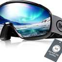 Innerking OTG Ski Goggles SGS Approved, Over Glasses Snow Snowboarding Winter Goggles Anti Fog for Adult, Youth, Men Women (7 x 3.5 inches, A1 - Vlt 11%)