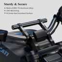 BRCOVAN Aluminum Alloy Handlebar Extender Extensions with 8'' Long Cross Bar with Double Clamp Mounting Base Fit 0.875'' / 1'' / 1.125'' / 1.26'' Handlebars for Bike Bicycle Motorcycle Scooter ATV