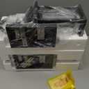 FEMILA Exterior Wall Sconce, 2 Packs Outdoor Waterproof Wall Lights Fixture, E26 Socket Wall Lantern for Porch, Anti-Rust Matte Black Finish with Seeded Glass Lampshade, 4FD54B-2PK BK