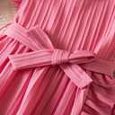 TTYAOVO Girl Casual Dress Summer Tutu Party Dresses (Pink)