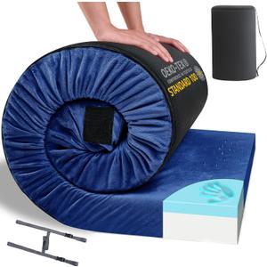 HomeMate Memory Foam Camping Mattress Pad: Portable Car Sleeping Pad
Roll Up Floor Mattress for Camping Cot Tent Truck Travel, Non-Slip Waterproof Sleeping Mat for Adults Guests, Size: Cot / 72*24*3