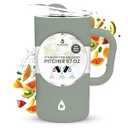 Stainless Steel Insulated Pitcher With Lid - 67oz Double Walled Vacuum Insulated Pitcher For Cold Drinks