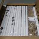 Homeiju Hanging Shoe Organizer,2 Pack Wall Mounted Shoe Rack Holds 12 Pairs, Space Saving Metal Wall Shoe Rack, Hanging Shoe Rack Shoe Holder for Small Space, Entryway, Closet, RV, Camper (White)