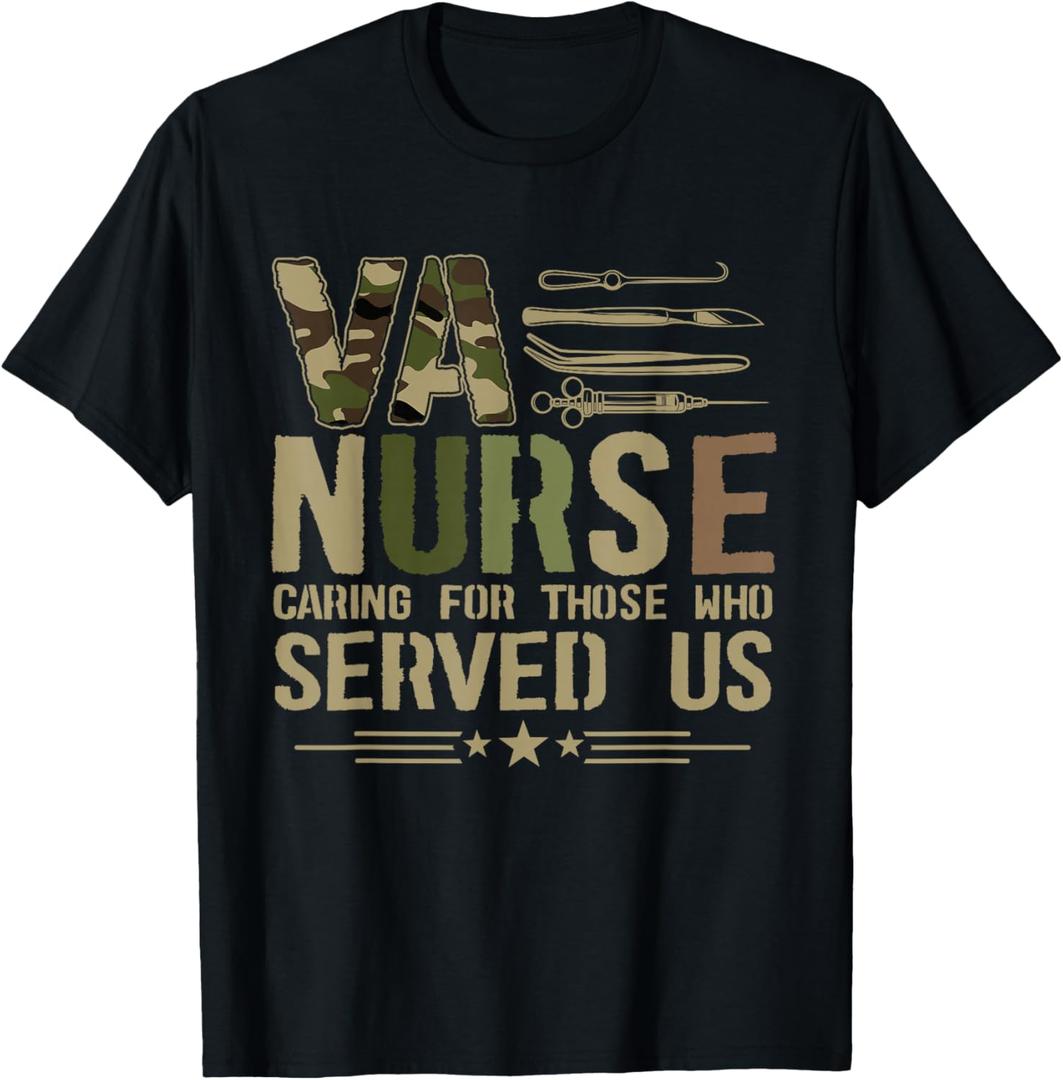 VA Nursing VA Nurse Veterans Nursing Nurse T-Shirt, Large