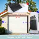 10 x 8ft Three-Side Garage Door Brush Seal Kit for Roll-up Doors, 3" Weatherproof Garage Door Sweep, Heavy Duty Nylon Bristle Seal Strip for Pest Proof, Residential and Commercial Garages