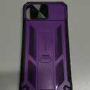 FNTCASE for iPhone 15 Plus Case: for iPhone 14 Plus Phone Case with Kickstand | Rugged Military Grade Drop Proof Protection Hard Heavy Duty Protective Sturdy Cover Purple