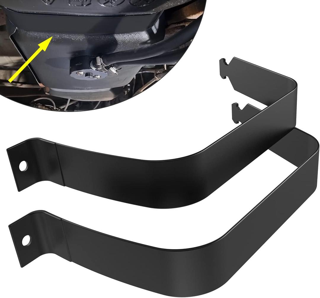 Fuel Tank Strap Compatible with Chevrolet GMC Black More Detail Models Refer to Description