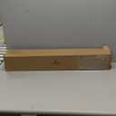 Curtain Rod 32 to 58 Inches (2.6-4.8ft), USFOOK 7/8 inch Telescoping Splicing Curtain rods for Windows 20 to 54 inches, Silver Decorative Drapery Rods for Home with Translucent Finials