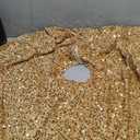 Gold Sequins Tree Skirt 24 Inches Mini Christmas Tree Skirts 5mm Sequins and Velvet Tree Skirt Mats for 4ft Trees Decorations