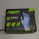 AWP 50 NITRILE DISPOSABLE GLOVES Blue FITS MOST LATEX FREE TOUCHSCREEN COMPATIBLE