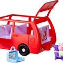 Peppa Pig Peppa's Big Family Car with 2 Figures (Fits 5), Toy Car Playset for Girls and Boys 3 and Up